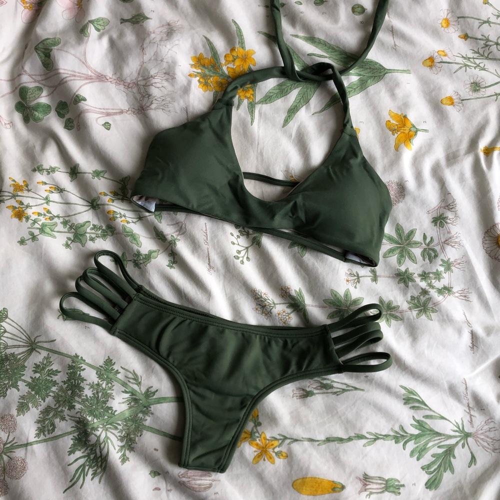 Midori olive bikini set